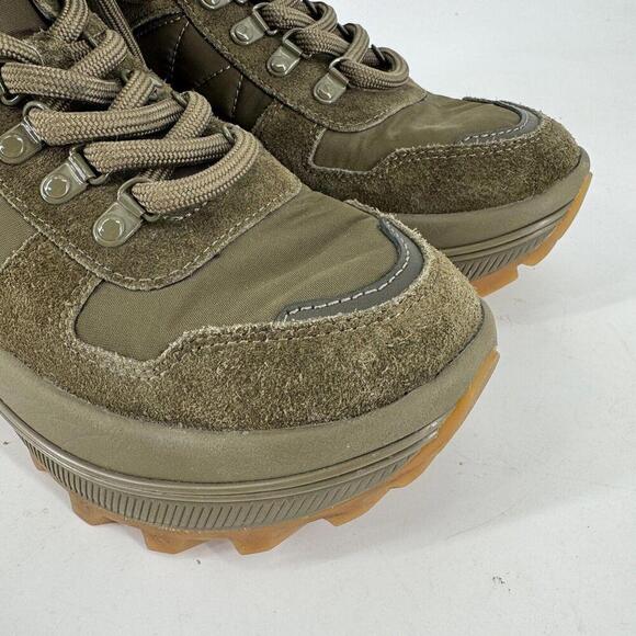 Tory Burch boots womens 6 green adventure lace up outdoor hiking designer luxury - Picture 3 of 10